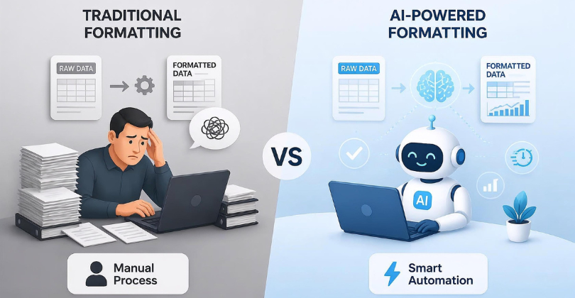 AI vs Traditional Data Formatting