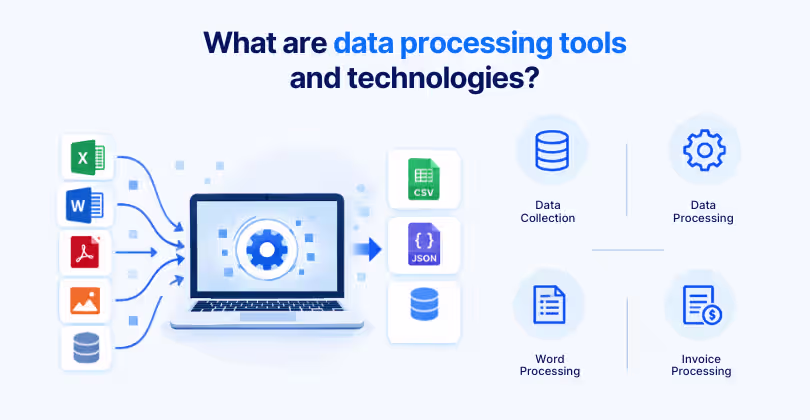 What are data processing tools and technologies?