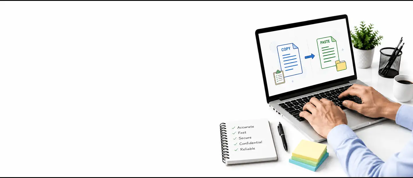 Copy Paste Data Entry Services