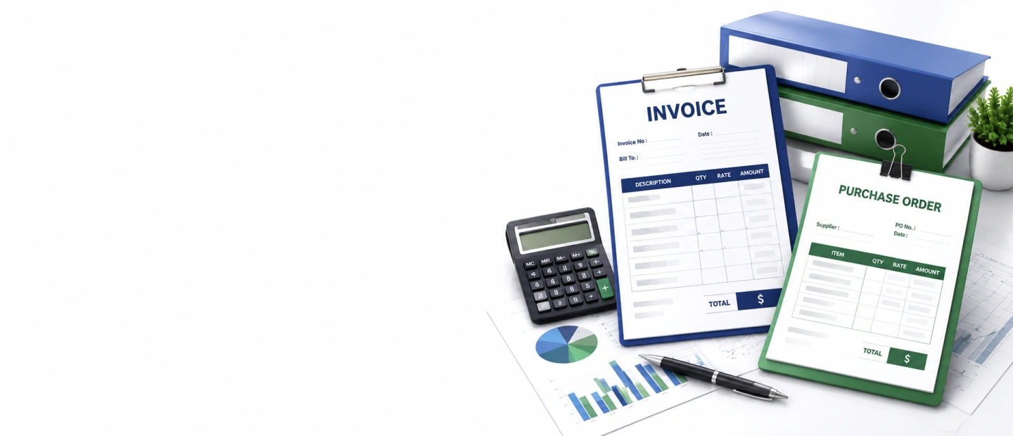 Invoice & purchase order data entry services